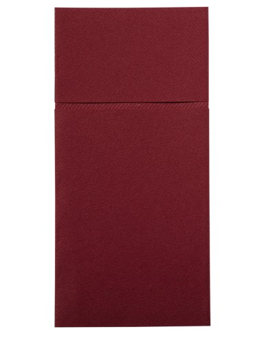 Servilleta con bolsillo burdeos no tejido 40x40 cm Switty Pro.mundi (50 unidades)
