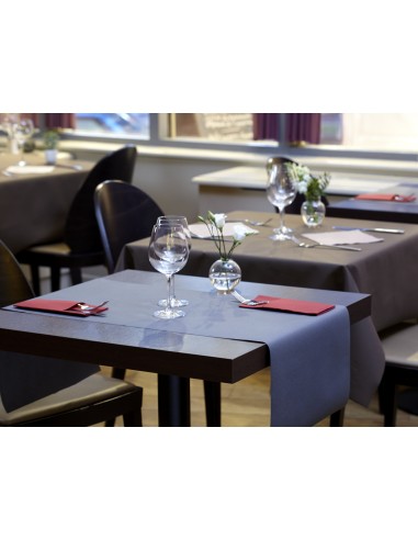 Servilleta con bolsillo burdeos no tejido 40x40 cm Switty Pro.mundi (50 unidades)