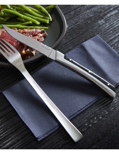 Cuchillo chuletero negro 22,5 cm Supreme Pro.mundi