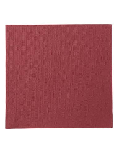 Servilleta burdeos celulosa 38x38 cm Lisah Pro.mundi (50 unidades)