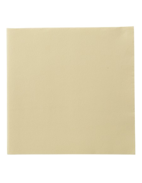 Servilleta marfil de celulosa 38x38 cm plegada en 8 Lisah Pro.mundi (50 unidades)