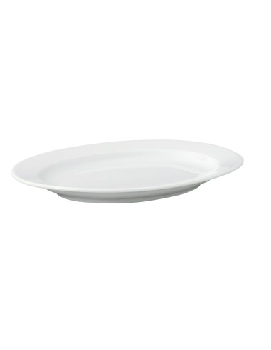 Plato ovalado blanco porcelana 24 cm K Pro.mundi