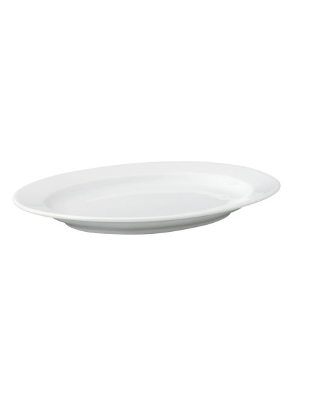 Plato ovalado blanco porcelana 24 cm K Pro.mundi