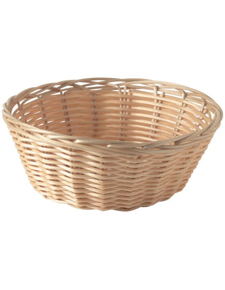 Cesta redonda beige polipropileno (pp) Ø 18 cm 6