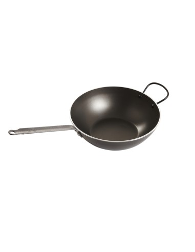 Wok redondo aluminio Revestimiento antiadherente Ø 30 cm 7