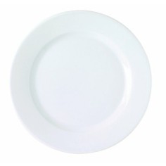 Plato llano redondo blanco porcelana Ø 16 cm K Pro.mundi