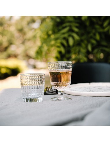 Vaso forma baja vidrio prensado 26 cl Panama Accolade