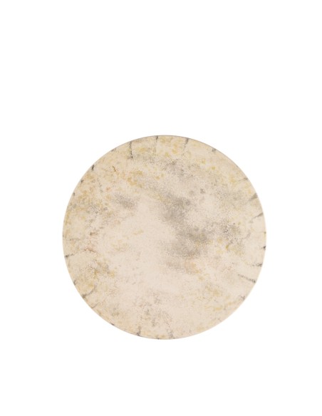 Plato coupé llano gris gres esmaltado Ø 21 cm Sirocco Accolade