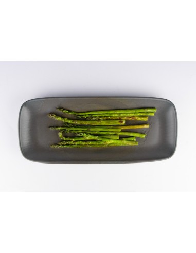 Fuente rectangular gris marrón gres esmaltado 28 cm Enigma Accolade