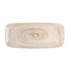 Fuente rectangular beige gres esmaltado 28 cm Aurora Accolade