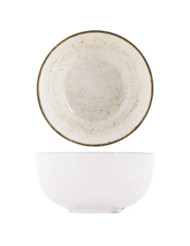 Bol cuenco redondo beige porcelana Ø 10 cm Lunéa Pro.mundi