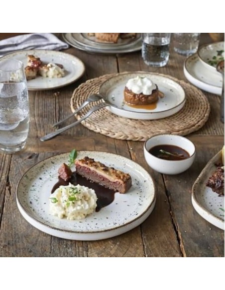 Bowl Round Beige Porcelain Ø 10 Cm Lunéa Pro.Mundi | Pilsa