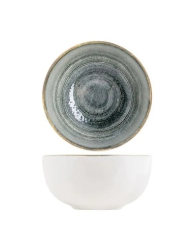 Round Anthracite Gray Porcelain Bowl Ø 10 cm Terra Pro.Mundi | Pilsa