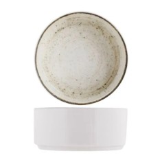 Bol recto redondo beige porcelana Ø 12 cm Lunéa Pro.mundi