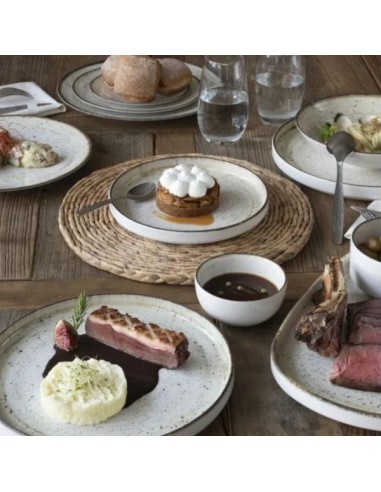 Straight Round Beige Porcelain Bowl Ø 12 Cm Lunéa Pro.Mundi | Pilsa