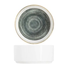 Bol recto redondo gris antracita porcelana Ø 12 cm Terra Pro.mundi