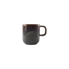 Taza De Espresso Redonda Marrón Azul Gres Esmaltado 9 Cl Ø 5,5 Cm Amber Accolade