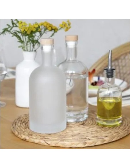 Frosted Glass Bottle 75 Cl Aqualis Pro.Mundi | Pilsa