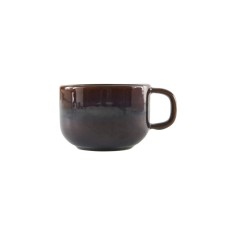 Taza De Té Redonda Marrón Azul Gres Esmaltado 21 Cl Ø 8,5 Cm Amber Accolade