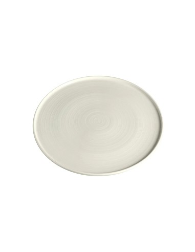 Plato Llano Redondo Porcelana Blanco 24 Cm Anillo Porland