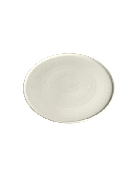 Plato Llano Redondo Porcelana Blanco 24 Cm Anillo Porland