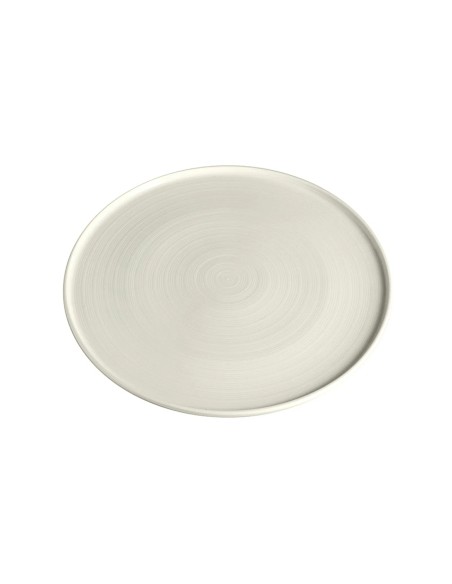 Plato Llano Redondo Porcelana Blanco 27 Cm Anillo Porland
