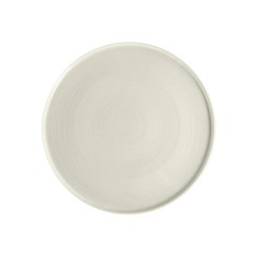 Plato Llano Redondo Porcelana Blanco 30 Cm Anillo Porland