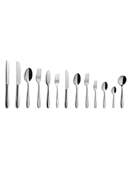 Tenedor De Postre Acero Inoxidable Plateado 18.6 Cm Tulip Pro.mundi