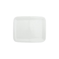 Plato Llano Rectangular Porcelana Blanco 21 Cm Bach Porland