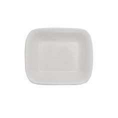 Plato Hondo Rectangular Porcelana Blanco 21 X 18 Cm Bach Porland