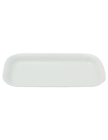Bandeja Rectangular Porcelana Blanco 23 X 12 Cm Bach Porland