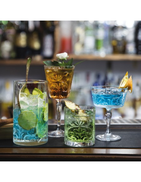 Copa Cóctel Vidrio Decorado Ø8.8Cm H14Cm 26.8Cl Tatoo Rcr Cristalería Italiana | Pilsa