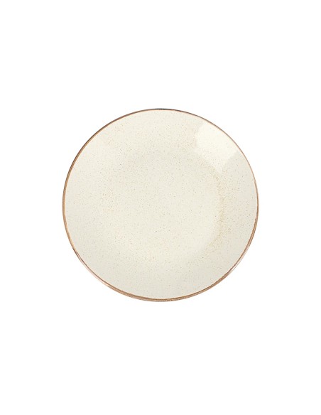 Plato Llano Redondo Porcelana Beige 28 Cm Seasons Beige Porland