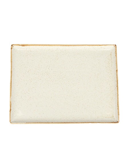 Bandeja Rectangular Porcelana Beige 35X26 Cm Seasons Beige Porland
