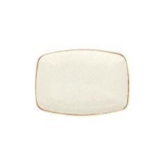 Bandeja Rectangular Porcelana Beige 27 Cm Seasons Beige Porland