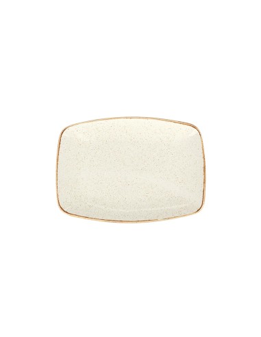 Bandeja Rectangular Porcelana Beige 27 Cm Seasons Beige Porland