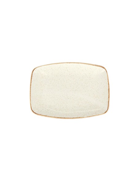 Bandeja Rectangular Porcelana Beige 27 Cm Seasons Beige Porland