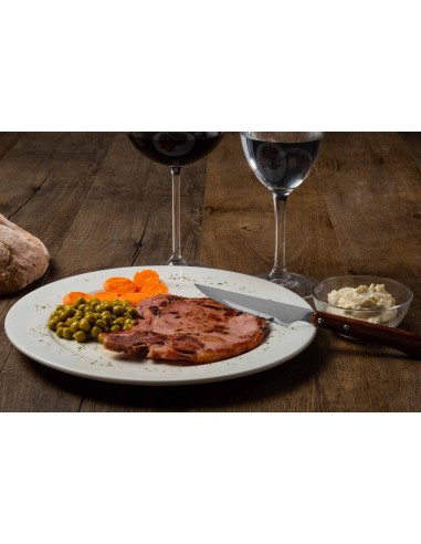 Cuchillo Chuletero Acero Inoxidable Nitrum Madera Marrón 21.5 Cm Arcos | Pilsa