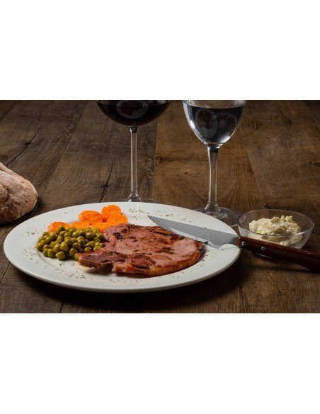 Cuchillo Chuletero Acero Inoxidable Nitrum Madera Marrón 21.5 Cm Arcos | Pilsa