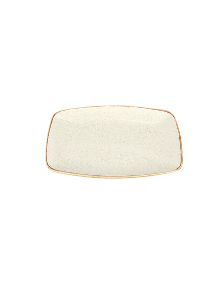 Bandeja Rectangular Porcelana Beige 27 Cm Seasons Beige Porland