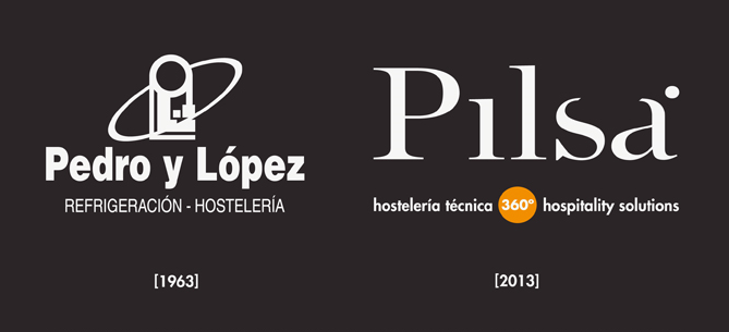 Logotipos de Pedro y López y Pilsa, la misma empresa en el sector hostelero